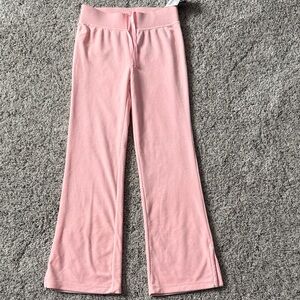Ralph Lauren Pink Kids Velour Velvet Pants S